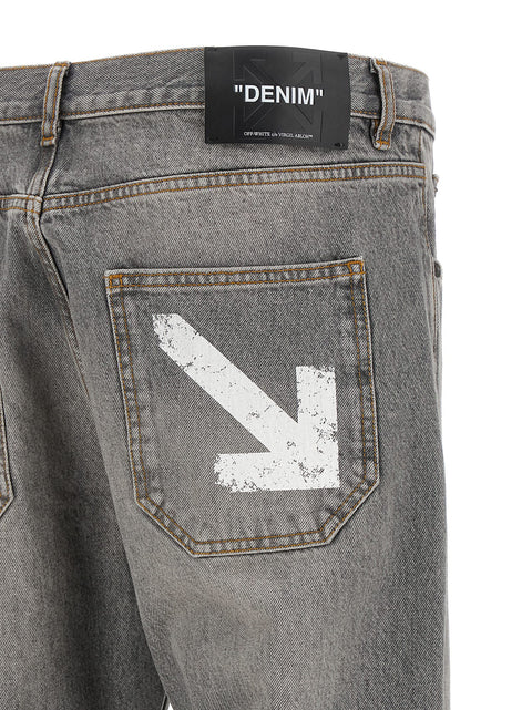 Off White Half Arrow Diag Slim Jeans