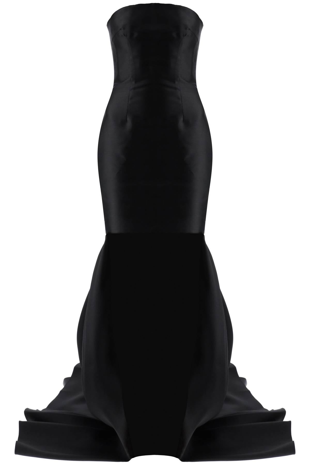 Solace London Neva Tube Dress With Train-Dress-Solace London-8-Black-Urbanheer