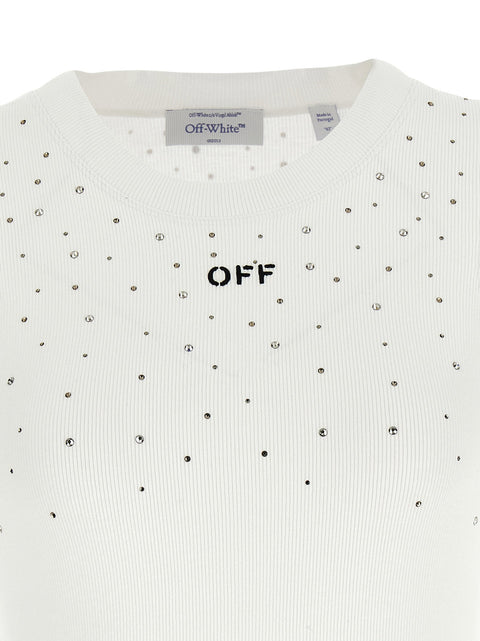 Off White Top Swarowski