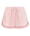 Off White Jacquard Satin Pajama Shorts