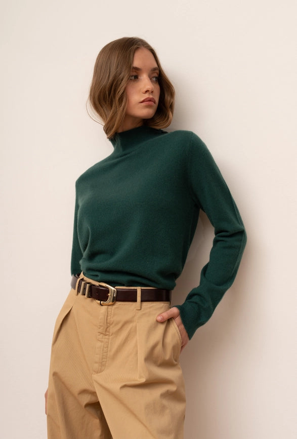 Odette Sweater Green-Sweater-Bel Cashmere S.C.-M-Green-Urbanheer
