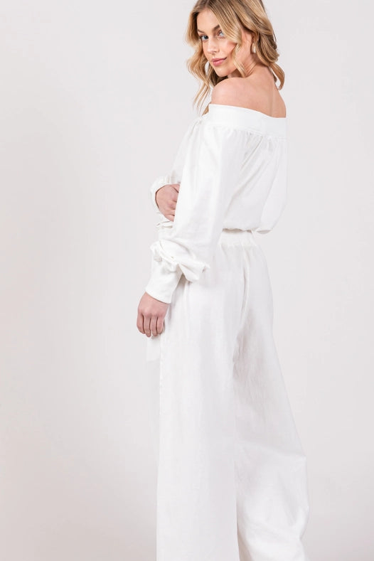 Off-The-Shoulder Slouchy Wide Leg Jumpsuit Daisy-Jumpsuit-Lara Daisy-S-Urbanheer