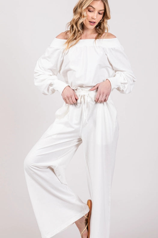 Off-The-Shoulder Slouchy Wide Leg Jumpsuit Daisy-Jumpsuit-Lara Daisy-S-Urbanheer