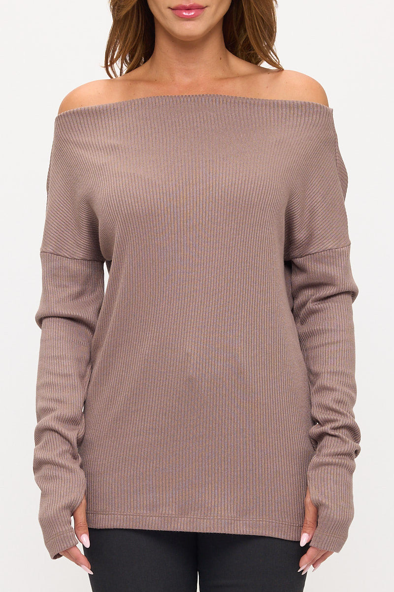 Off The Shoulder Sweater-1