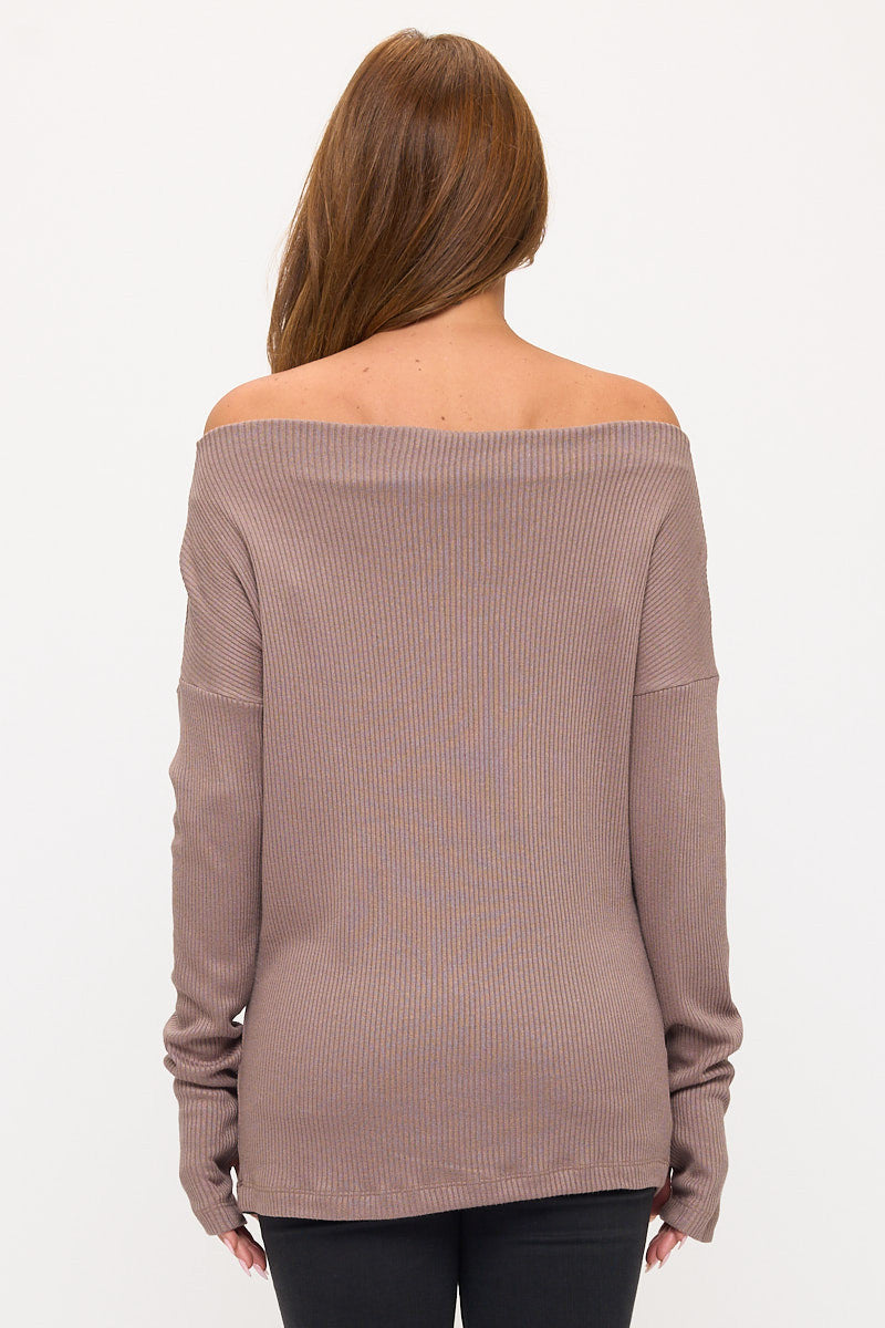 Off The Shoulder Sweater-3