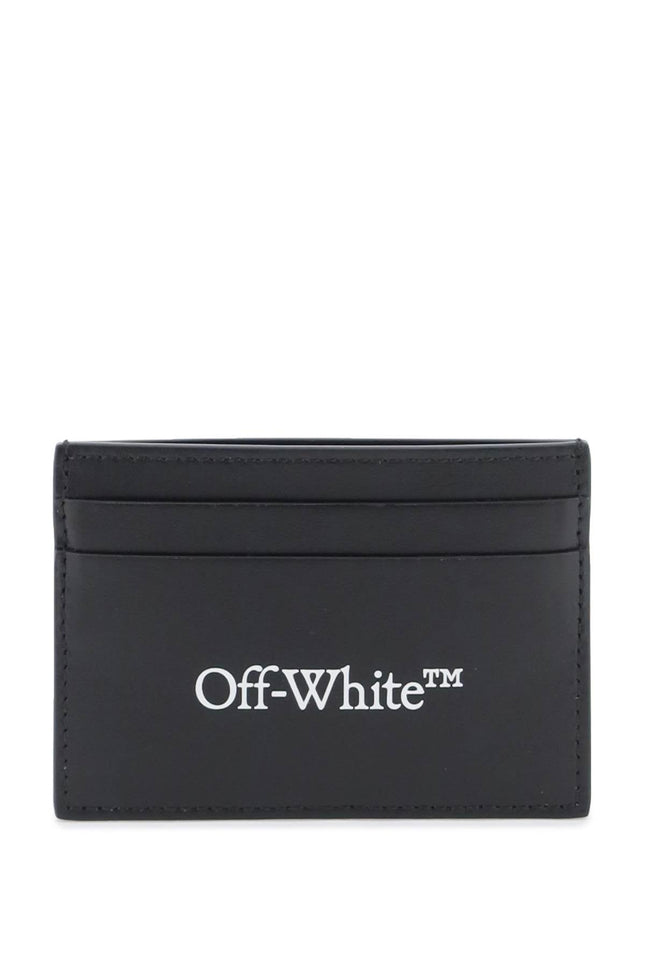 Off-white bookish logo card holder-men > accessories > wallets and small leather goods > card holder-Off-White-os-Black-Urbanheer