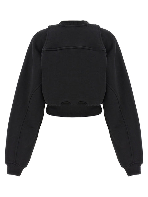 Off White Cropped Sweatshirt