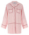 Off White Jacquard Satin New Roxy Pajama Shirt
