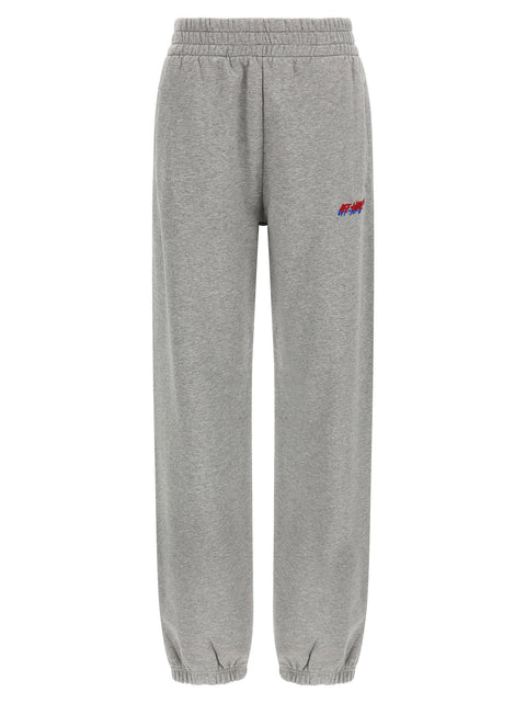 Off White Logo Embroidery Joggers