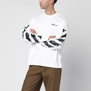 Off White Off-White™ White long-sleeved T-shirt with logo