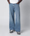 Off White Off-White™ Wide-leg light blue jeans with logo