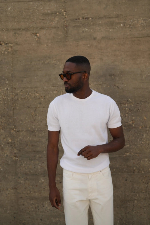 Off-White Short Sleeve Crewneck-T-Shirts-DONATO-S-Urbanheer