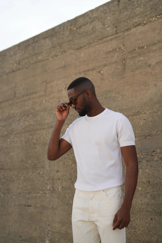 Off-White Short Sleeve Crewneck-T-Shirts-DONATO-S-Urbanheer