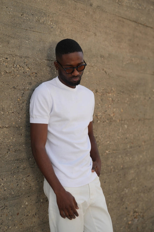 Off-White Short Sleeve Crewneck-T-Shirts-DONATO-S-Urbanheer