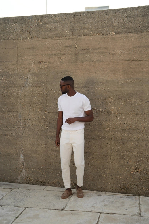 Off-White Short Sleeve Crewneck-T-Shirts-DONATO-S-Urbanheer