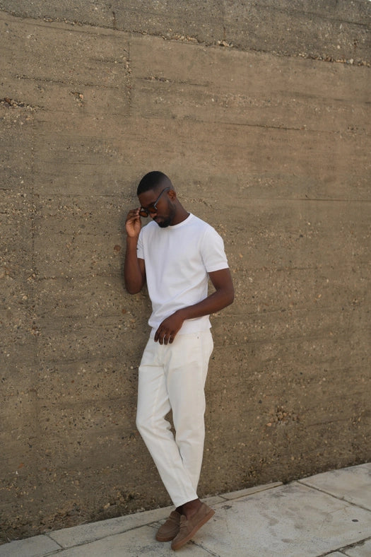 Off-White Short Sleeve Crewneck-T-Shirts-DONATO-S-Urbanheer