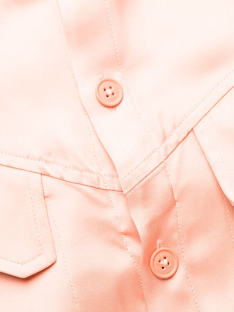 Off White twist-detail shirt dress