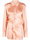 Off White twist-detail shirt dress