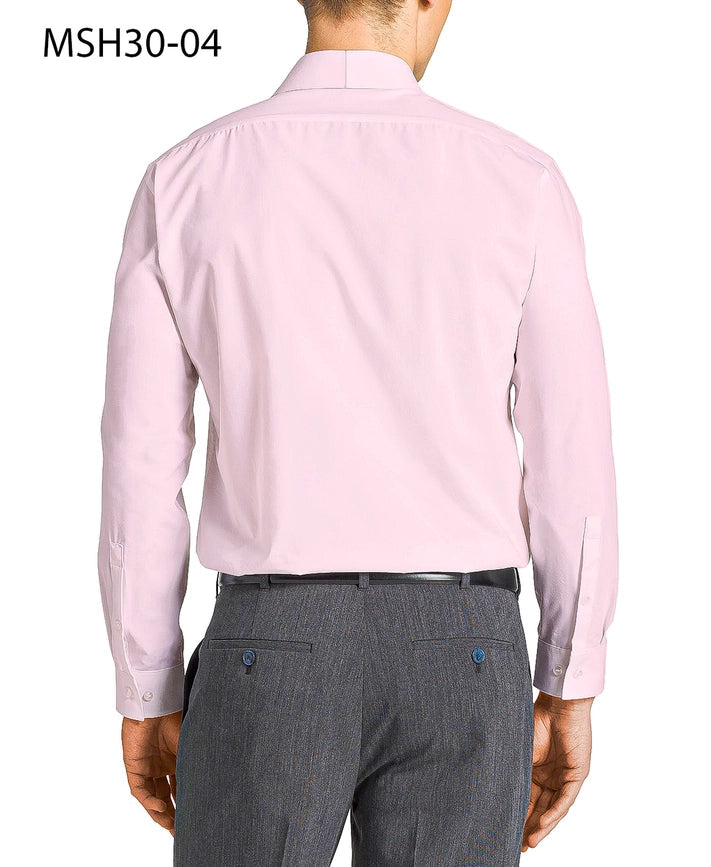 Office Dress Shirts Pink Solid Button Down Shirt-Shirts-Suits America-Small (Sleeve-Size: 32/33)-Pink-Urbanheer