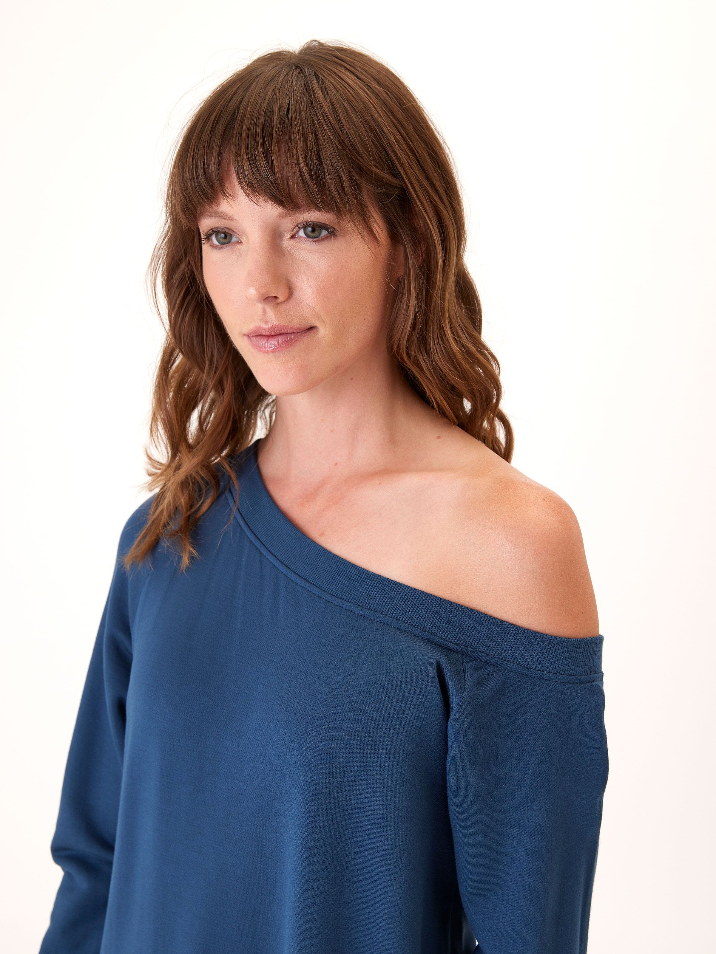 Ohara Feather Fleece Off Shoulder Sweatshirt