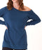 Ohara Feather Fleece Off Shoulder Sweatshirt