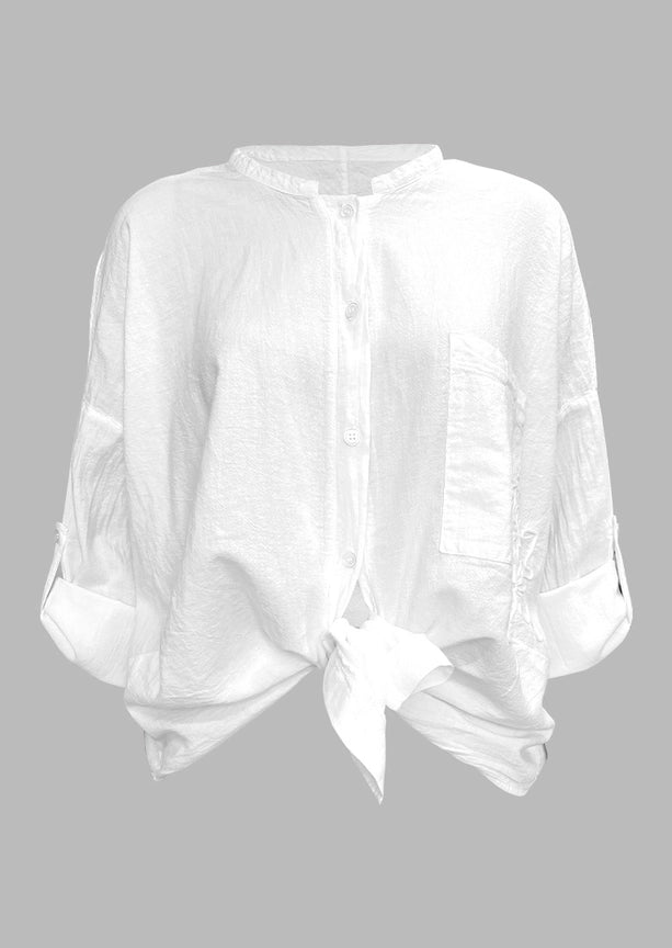 Olga Long Sleeve Cotton Blouse-Blouse-Gretty Zueger-XS-White-Urbanheer