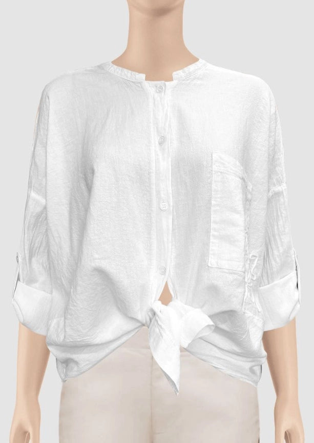Olga Long Sleeve Cotton Blouse-Blouse-Gretty Zueger-XS-White-Urbanheer