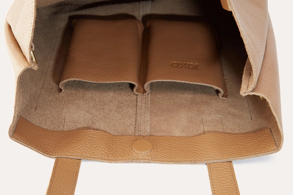 Olive Journalist Tote Bag-Tote Bags-Kiko Leather-14" L x 17" W x 7.5" D-Urbanheer