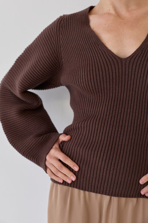 Olivia Dolman Sleeve Sweater Top
