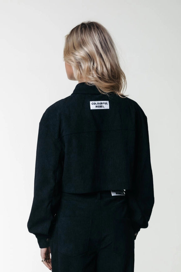 Olle Corduroy Blouse | Black-Blouse-Colourful Rebel-XXS-Black-Urbanheer