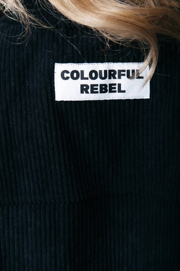 Olle Corduroy Blouse | Black-Blouse-Colourful Rebel-XXS-Black-Urbanheer
