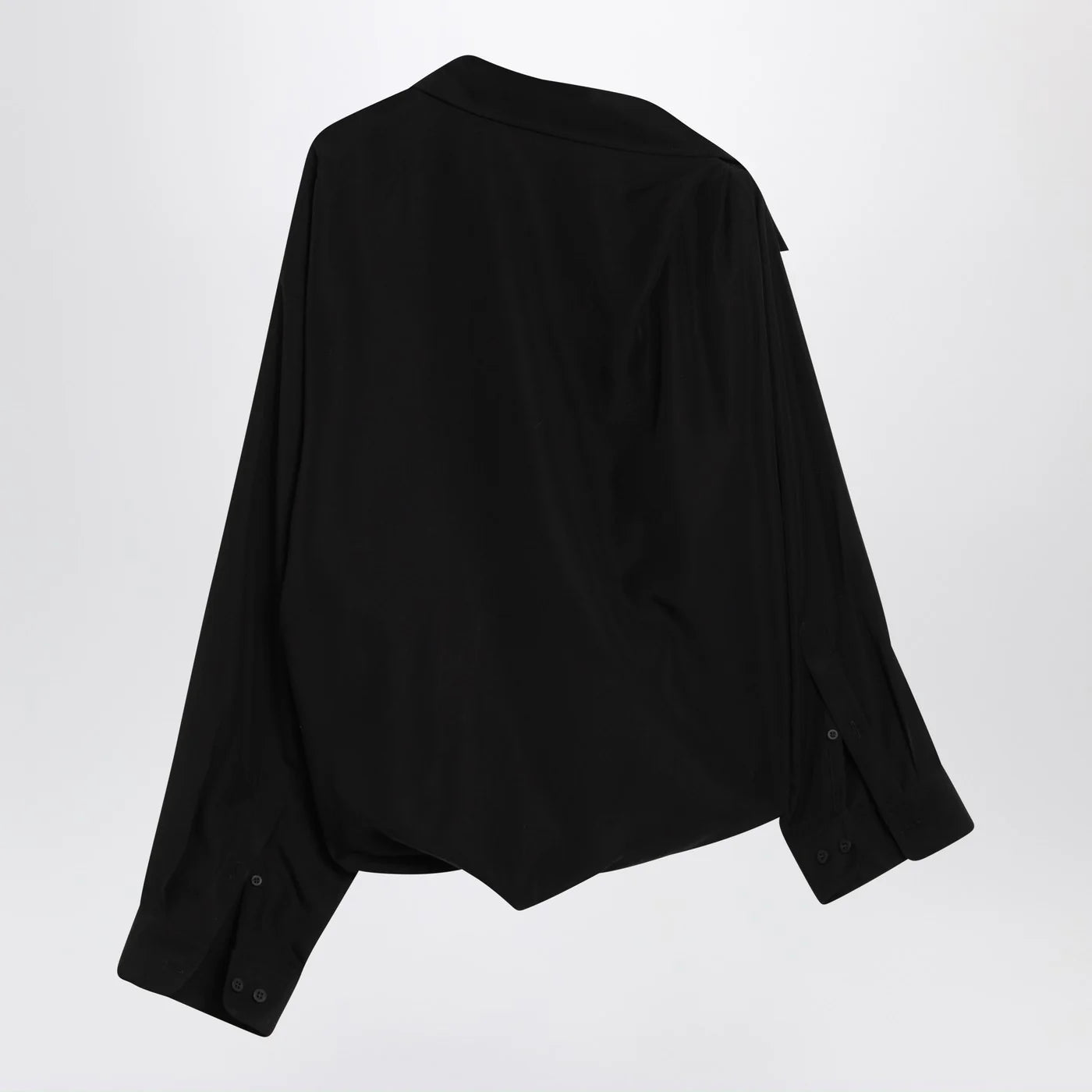 One-Shoulder Lyocell Poplin Shirt for Breathable Comfort