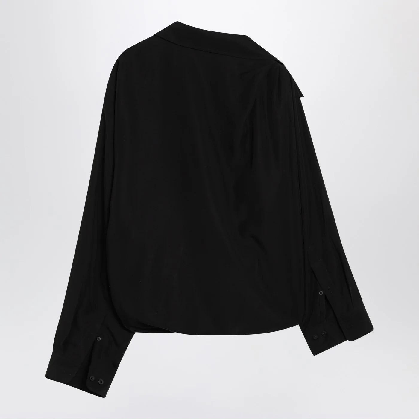 One-Shoulder Lyocell Poplin Shirt for Breathable Comfort