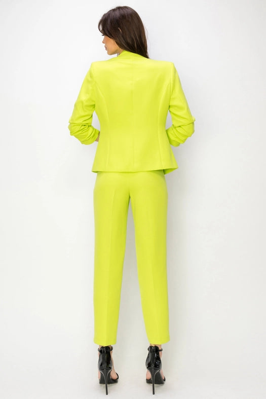 Open 3/4 Long Sleeve Jacket-Jacket-One n' More Inc.-S-KELLY GREEN-Urbanheer