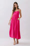 Open Back Tie Strap Detail Maxi Dress