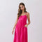 Open Back Tie Strap Detail Maxi Dress