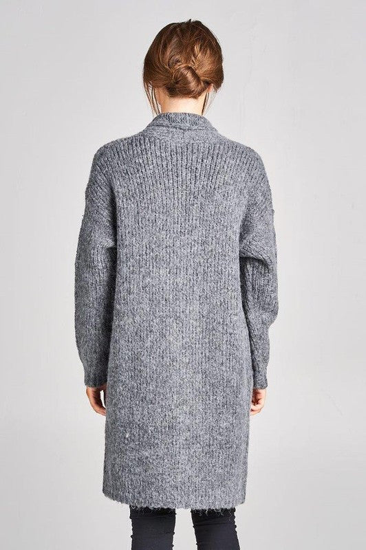 Open Front Cardigan with Pockets-New Arrival-Reneecollection-Small-GRAY-Urbanheer