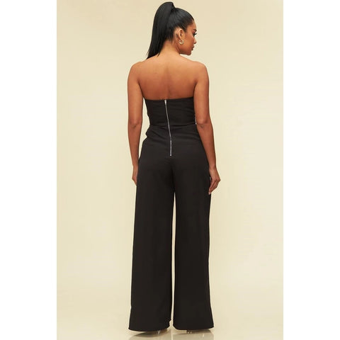 Open Slit Bustier Jumpsuit BLACK-Jumpsuit-Luxxel-S-BLACK-Urbanheer