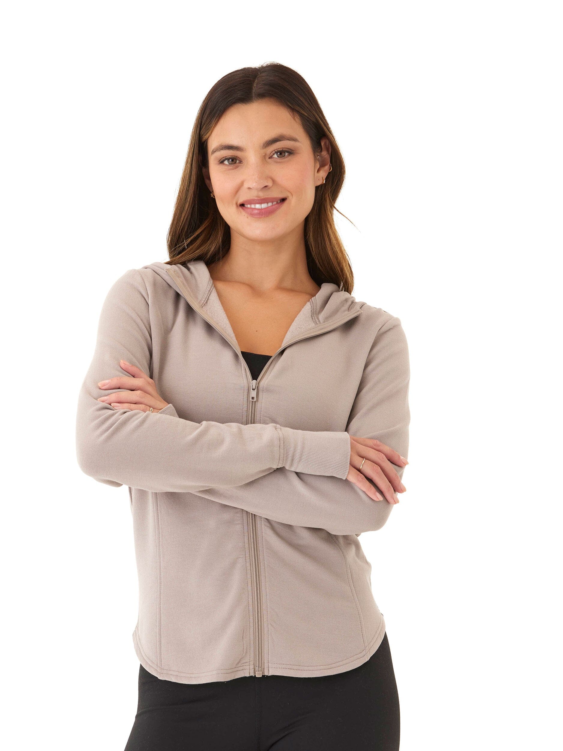 Ophelia Feather Fleece Zip Hoodie