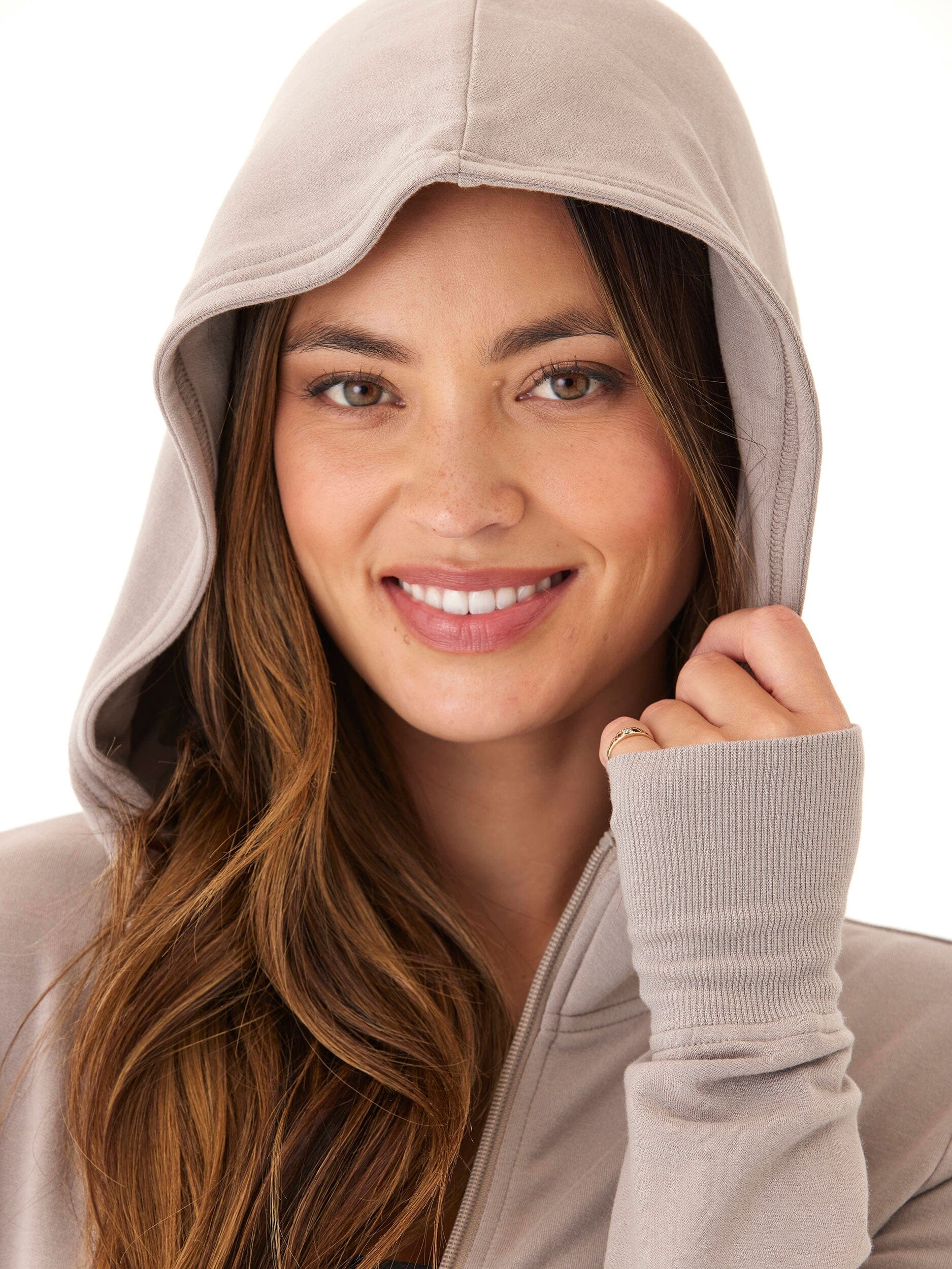 Ophelia Feather Fleece Zip Hoodie