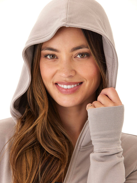 Ophelia Feather Fleece Zip Hoodie