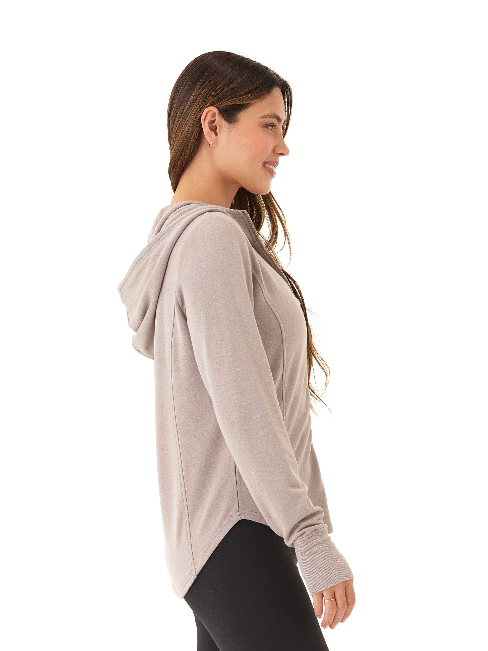 Ophelia Feather Fleece Zip Hoodie
