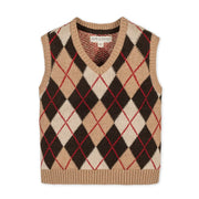 Organic Argyle Sweater Vest