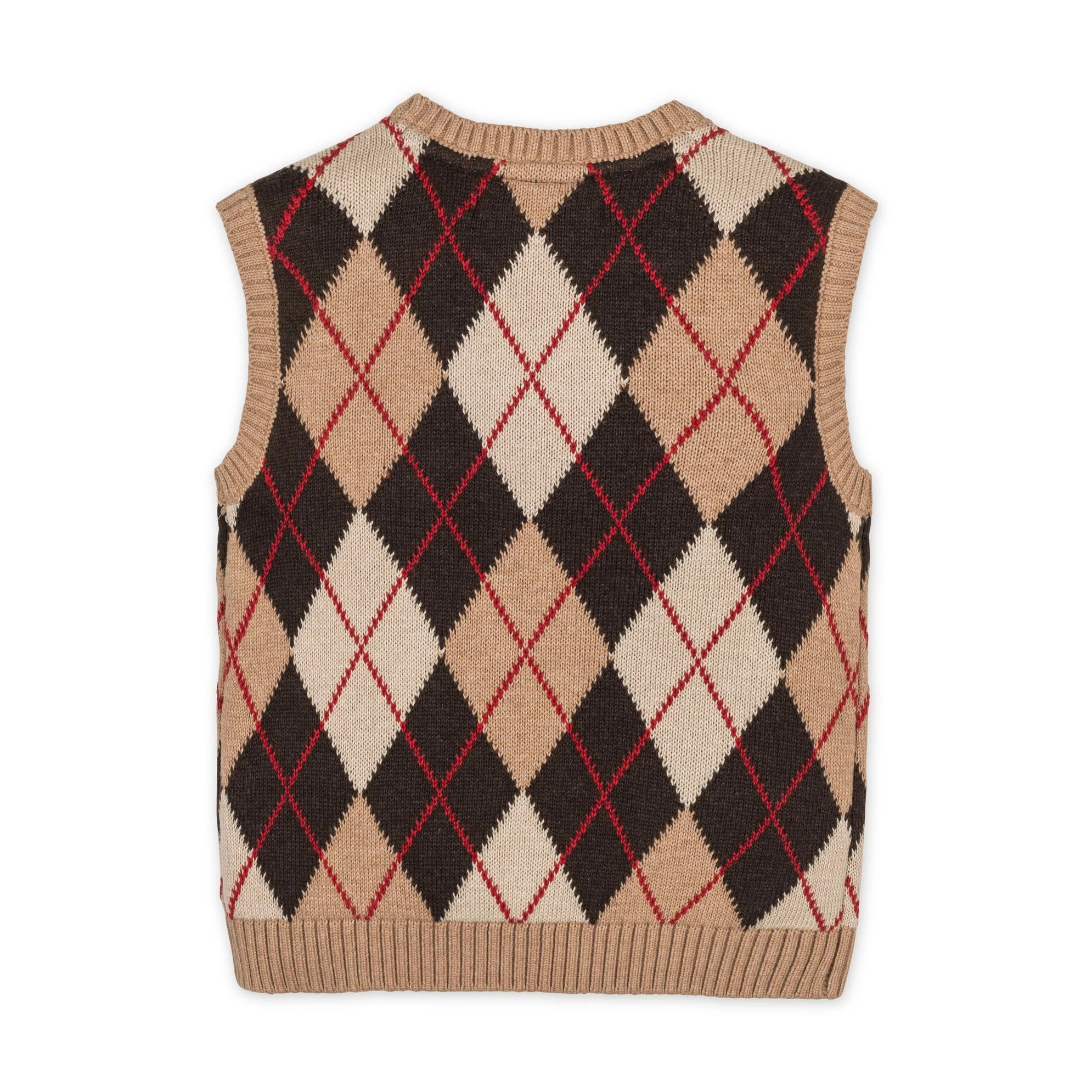Organic Argyle Sweater Vest