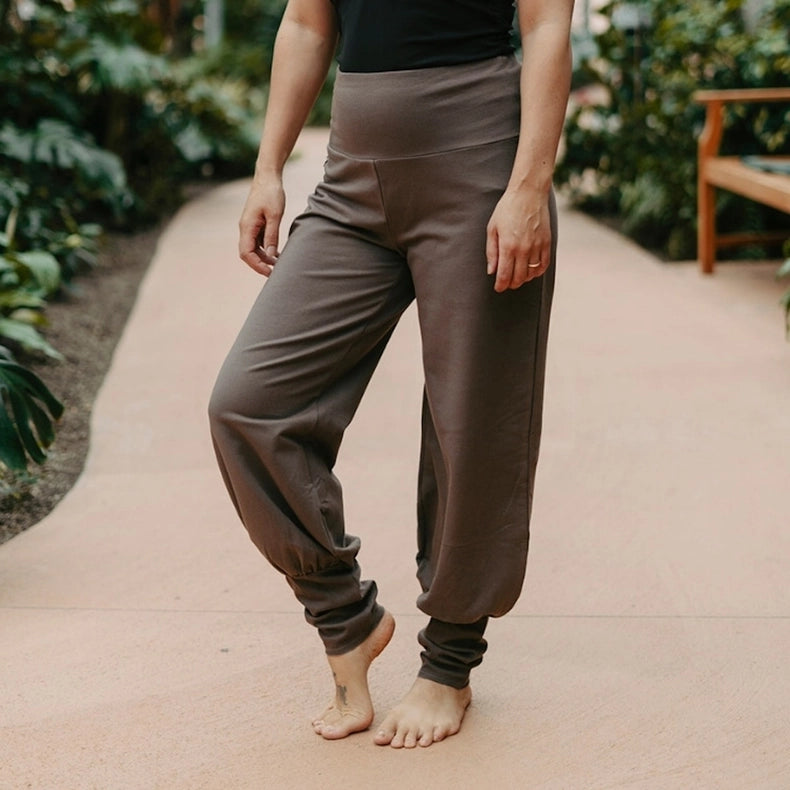 Organic Cotton Aladin Pants - Plum Truffle-Pants-Soul Factory-XS-Urbanheer