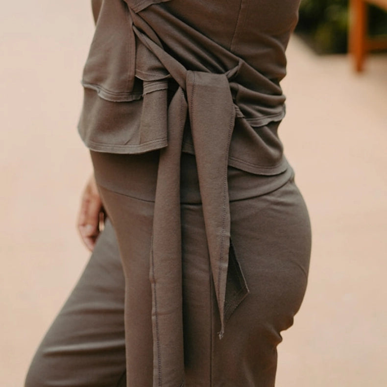 Organic Cotton Aladin Pants - Plum Truffle-Pants-Soul Factory-XS-Urbanheer