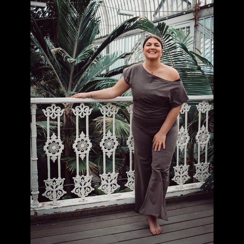 Organic Cotton Jumpsuit Deluxe - Plum Truffle-Jumpsuit-Soul Factory-XL-Urbanheer