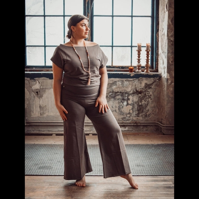 Organic Cotton Jumpsuit Deluxe - Plum Truffle-Jumpsuit-Soul Factory-XL-Urbanheer