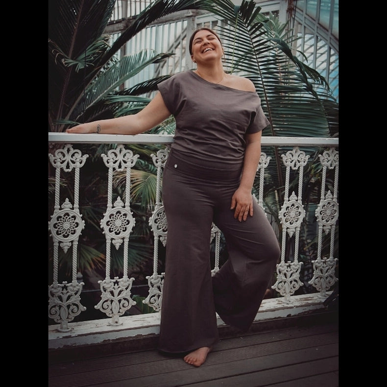 Organic Cotton Jumpsuit Deluxe - Plum Truffle-Jumpsuit-Soul Factory-XL-Urbanheer