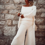 Organic Cotton Sweater Knot - Ivory-Sweater-Soul Factory-S/M-Urbanheer